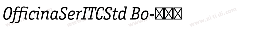 OfficinaSerITCStd Bo字体转换